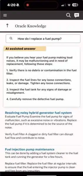 AI summary for service agent