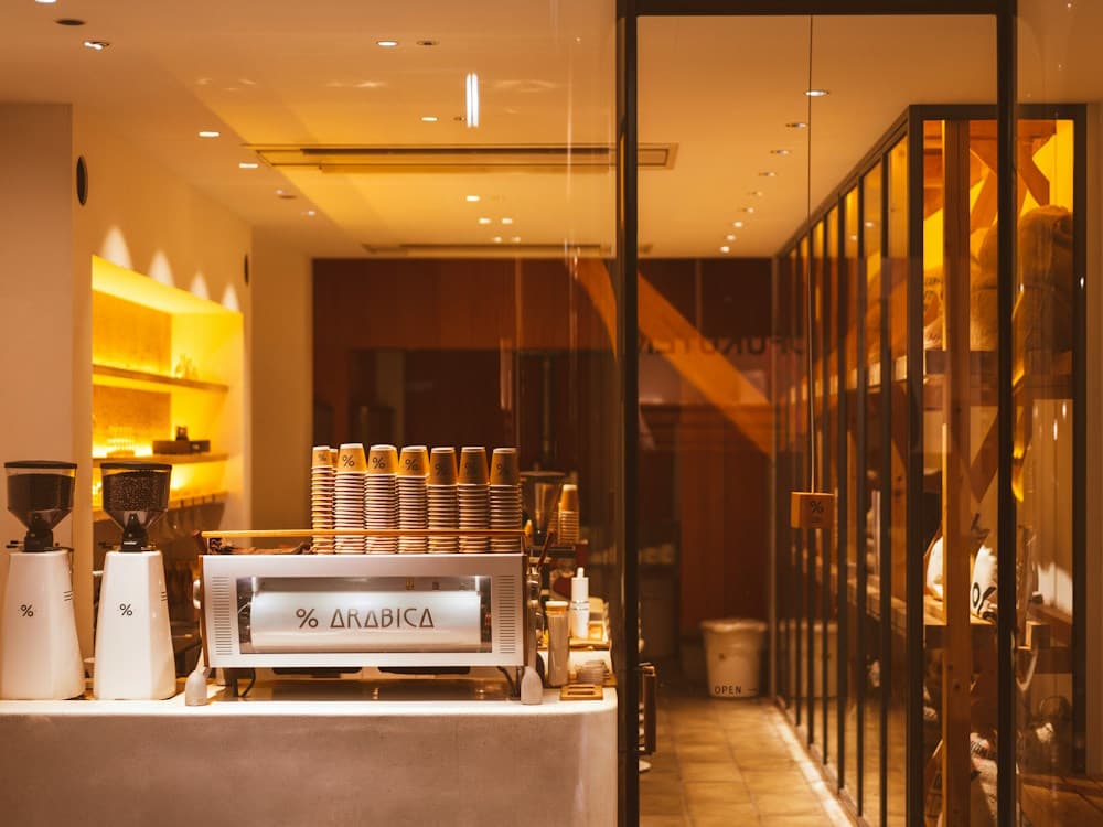 Inside a Coffee Shop