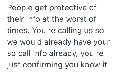Screenshot of user comment