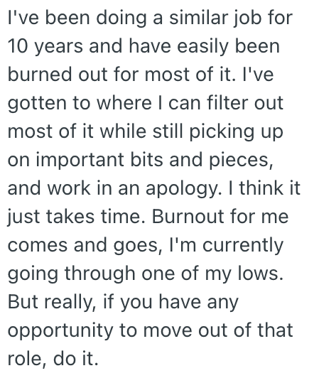 Screenshot of Reddit comments with advice