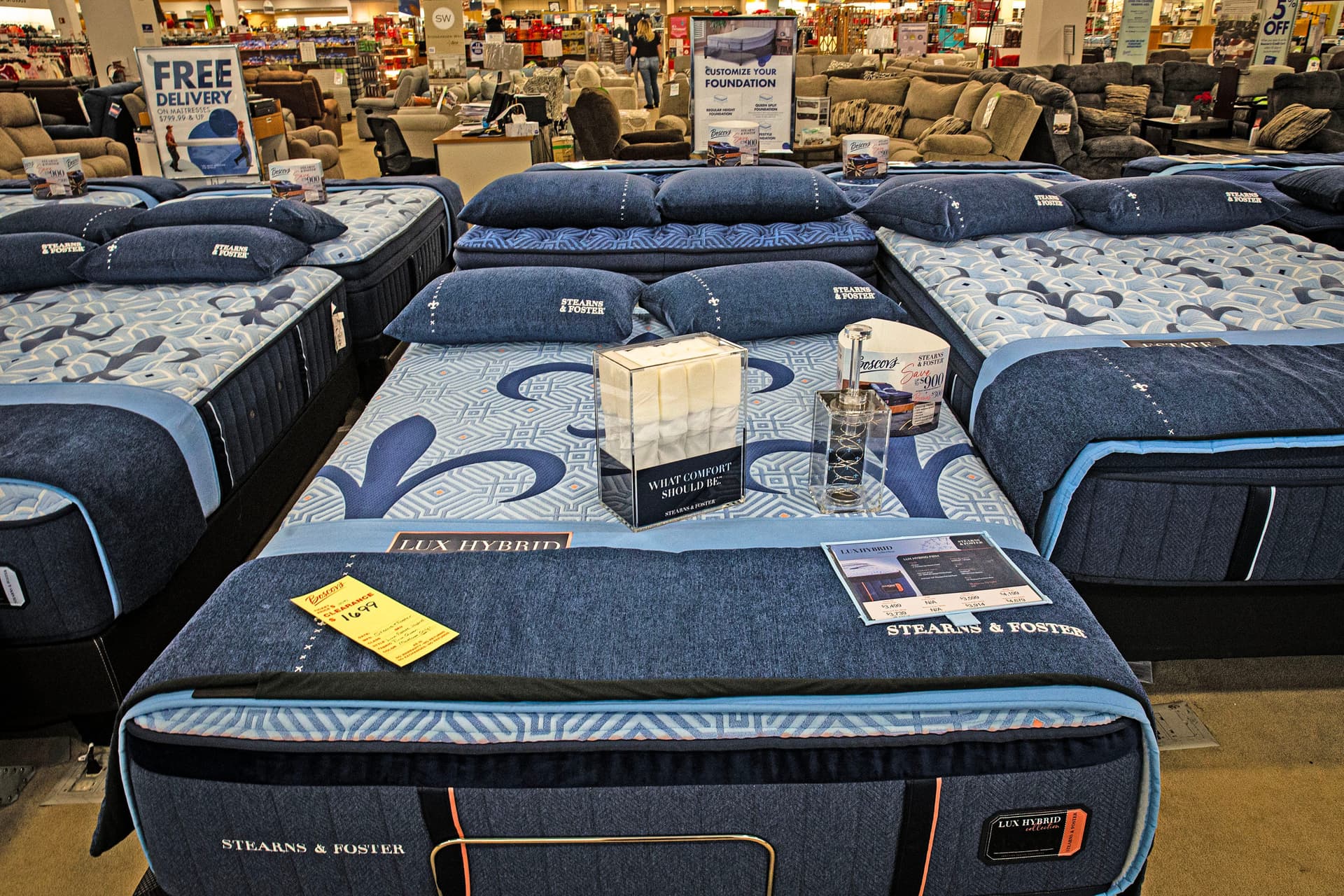The home section is seen inside Boscov’s department store in Christiana on Nov. 22, 2025.