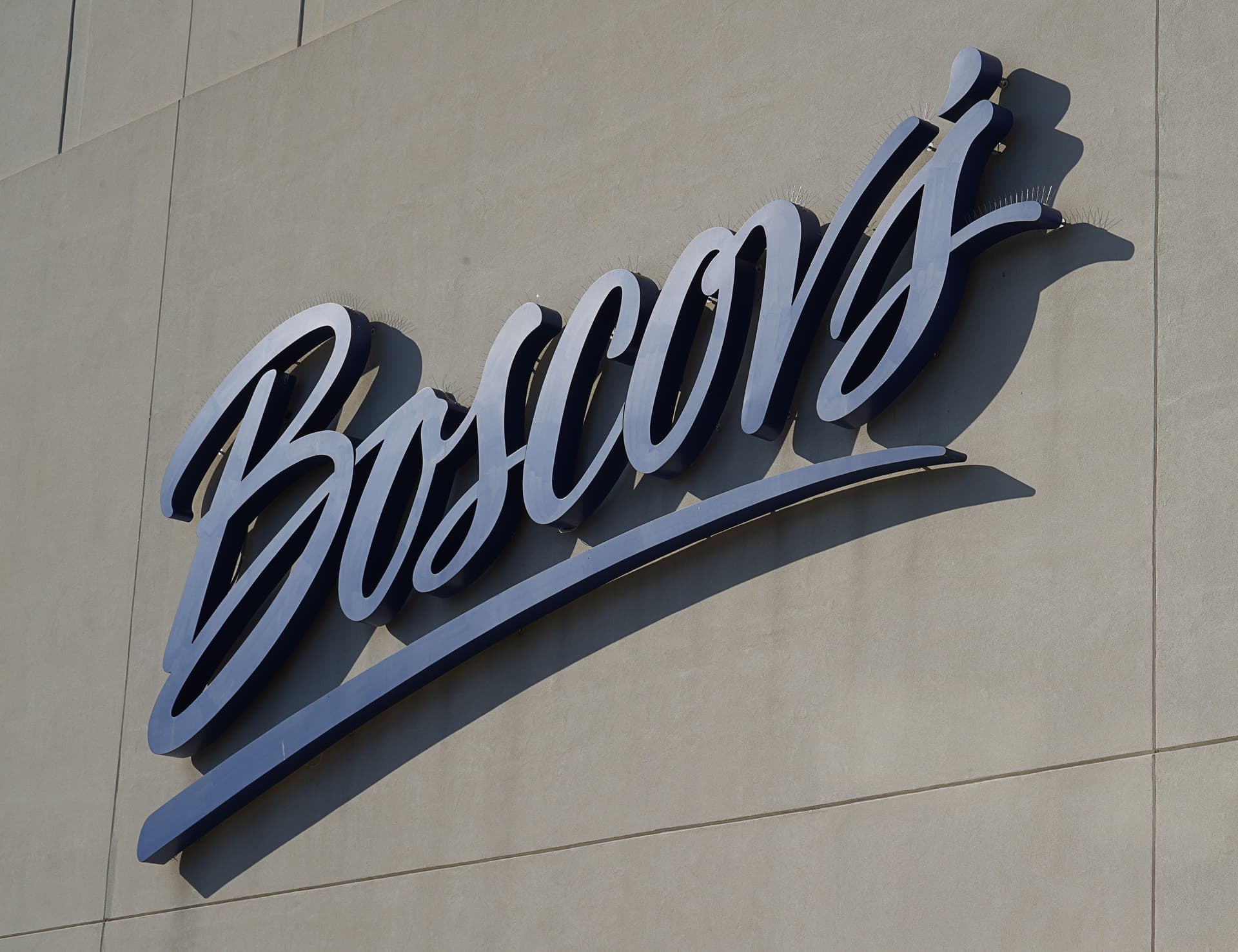 The sign for Boscov's at its site in Christiana as seen on Nov. 28, 2025.