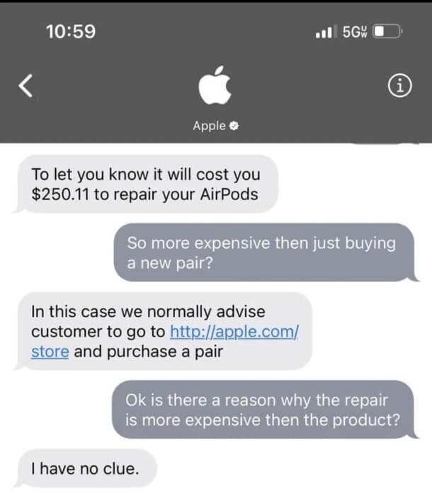 New AirPods Cheaper Than Repair
